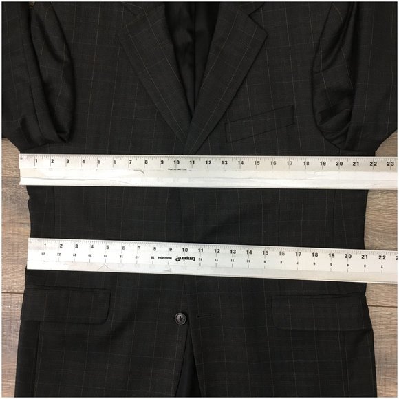 Jack Victor Mens Blazer Sport Coat 3 Button‎ Casual Jacket Size 42R Wool Suits - Picture 11 of 13